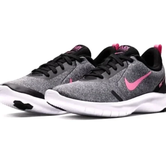 NIB Women's Nike Flex RN 8 - Gray/Black/Pink - Size 7.5 in BOX - Picture 13 of 14